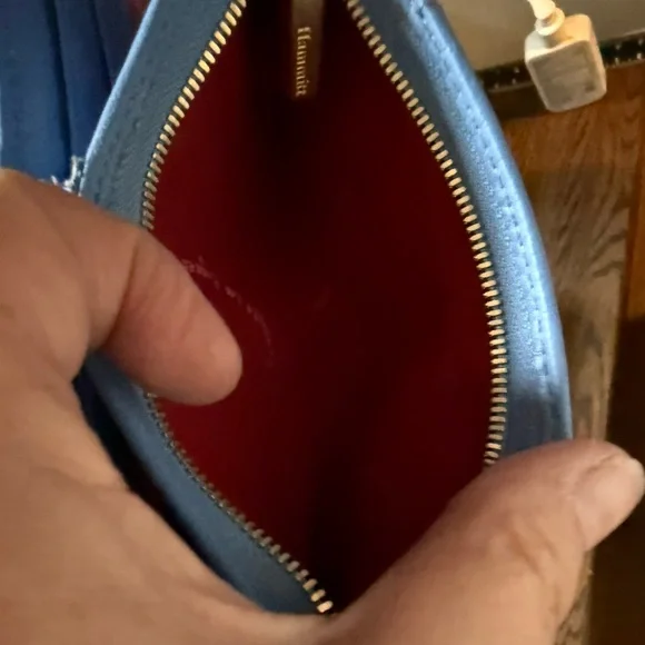 Hammitt 110 North Sky Blue Leather Wallet - Picture 3 of 5